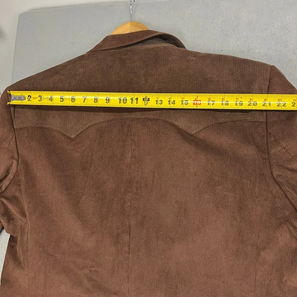 NEW Circle S Lubbock Mens Brown‎ Corduroy Western Blazer Sport Coat 54R Cowboy